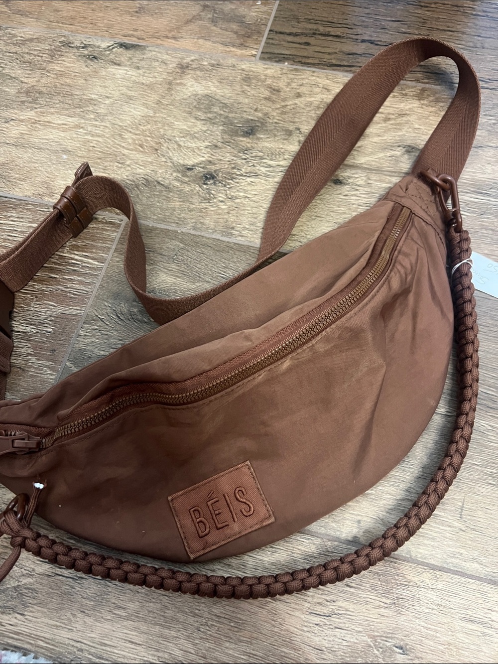 BÉIS The Sport Pack / Sling Bag in Chocolate Brown Nylon - Excellent Condition